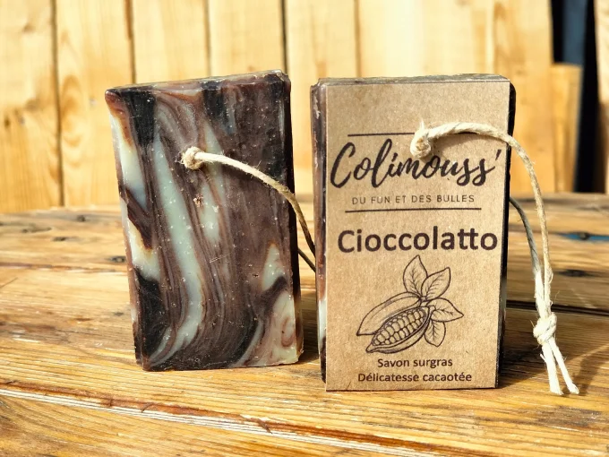 Savon surgras "Cioccolato" au Beurre de Cacao bio 