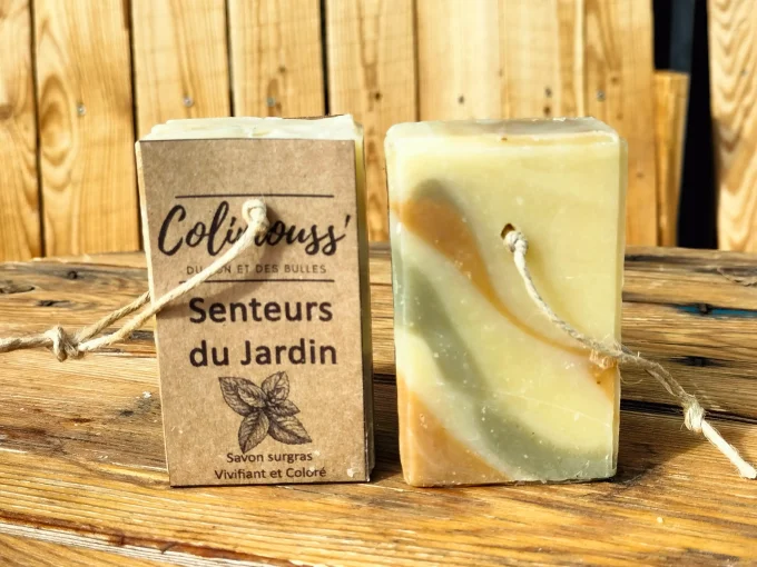 Savon surgras "Senteurs du Jardin" Argiles, Menthe et Lavandin